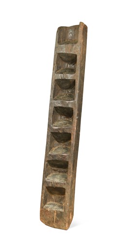 Lot 170 - A Northern Nepal six-step ladder, 18th/19th century