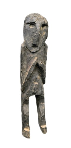 Lot 312 - A North West Nepal (Umla Region) carved wood protective spirit, 18th/19th century