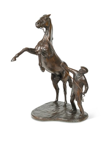 Lot 507 - Marcia Astor (British, 20th century) and Allan Sly (British, born 1951), The Newmarket Stallion, 2000