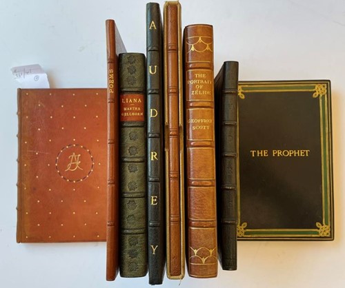 Lot 349 - Bindings. HOUSMAN (A E) More Poems, first...