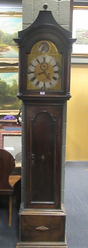 Lot 582 - An oak longcase clock, signed 'William Vise,...
