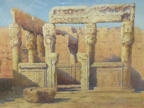 Lot 402 - F. Anna Lee (fl. 1900) Ancient Egyptian ruins,...