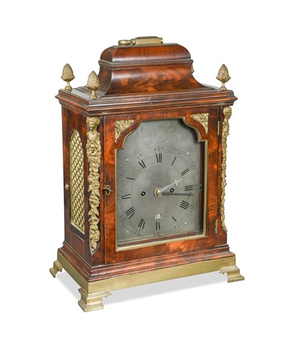 Lot 261 - A George III mahogany bracket clock by Charles Puckridge