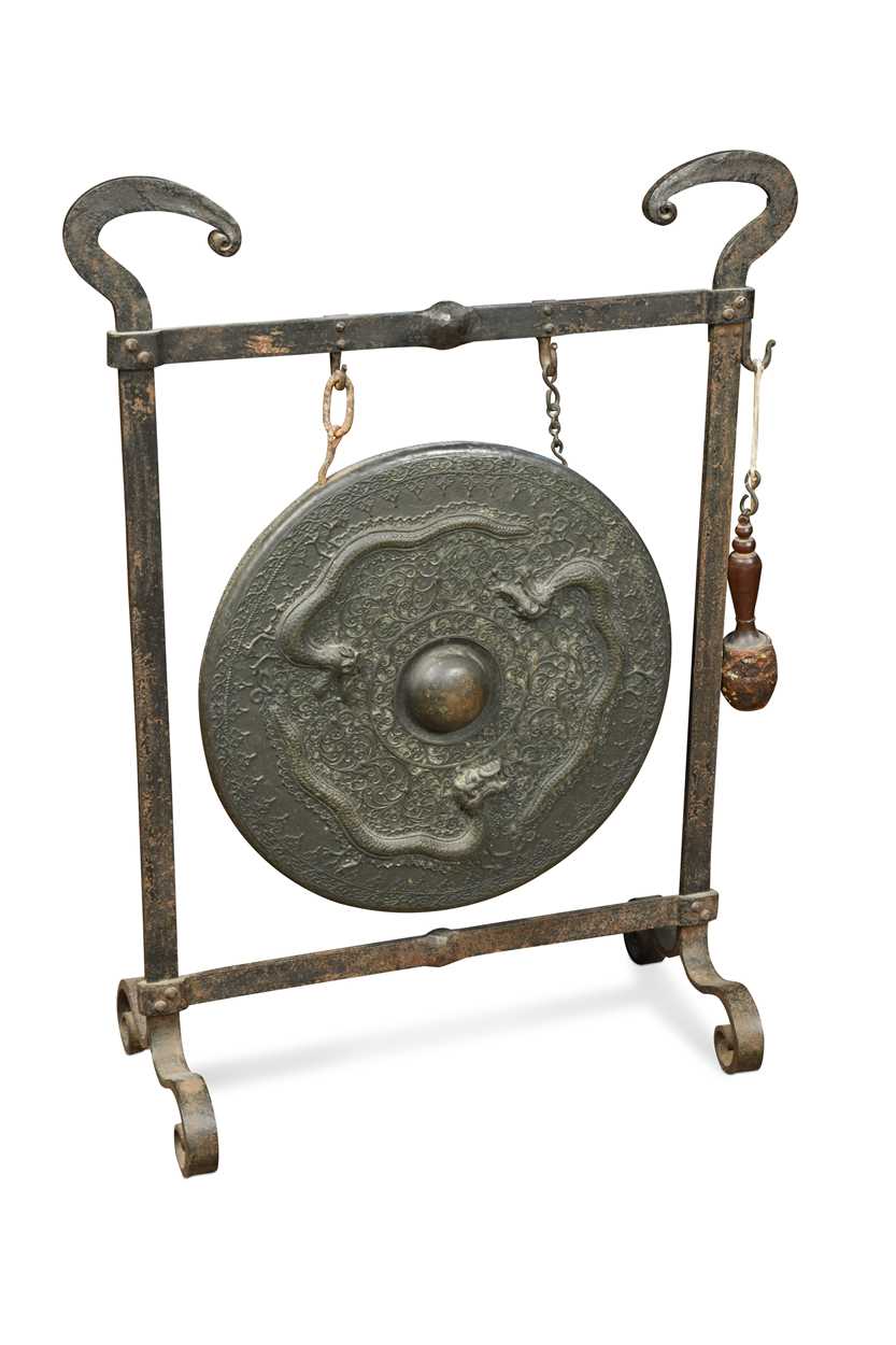 Lot 113 - A Brunei bronze Dragon Gong, 19th century