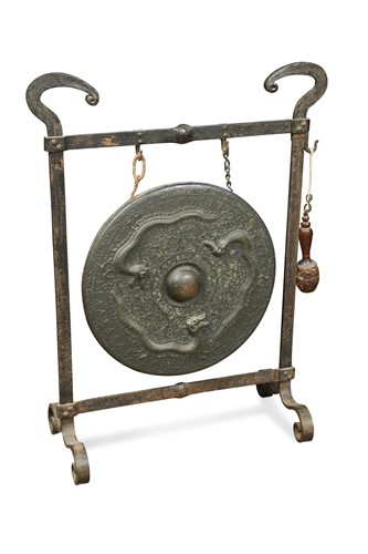 Lot 157 - A Brunei bronze Dragon Gong, 19th century