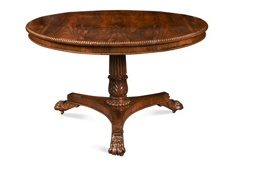 Lot 321 - A Regency rosewood  breakfast table