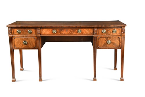 Lot 255 - A George III mahogany sideboard, possibly by Ince & Mayhew, circa 1770