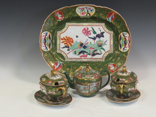 Lot 83 - Ashworths Ironstone pair of sauce tureens &...