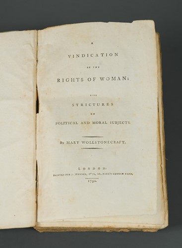 Lot 161 - WOLLSTONECRAFT (Mary) A Vindication of the...