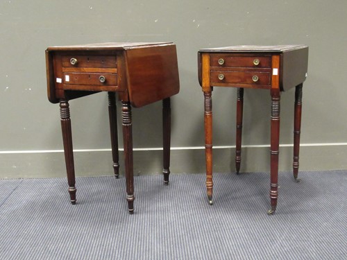 Lot 436 - A small Regency mahogany drop flap table, 35cm...