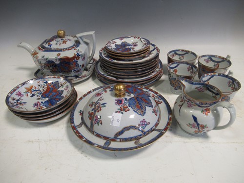 Lot 54 - Copeland Spode tobacco pattern china - teapot...