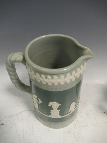 Lot 46 - A Liberty blue glazed pottery vase, Wedgwood...