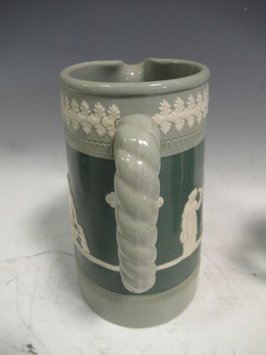 Lot 46 - A Liberty blue glazed pottery vase, Wedgwood...