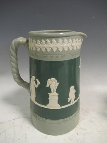 Lot 46 - A Liberty blue glazed pottery vase, Wedgwood...