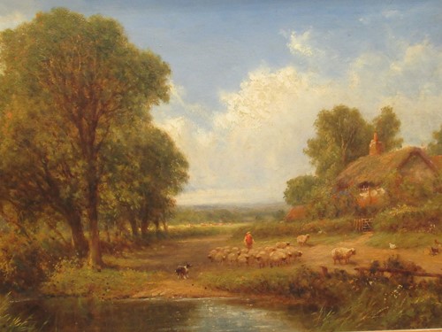 Lot 292 - Henry Maynard (19th century) Driving sheep,...