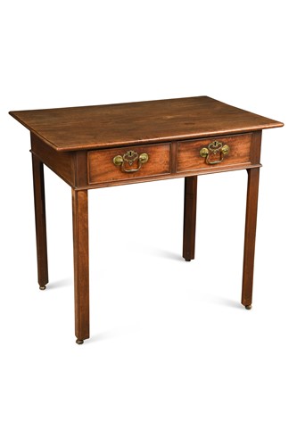 Lot 396 - An early George III mahogany side table