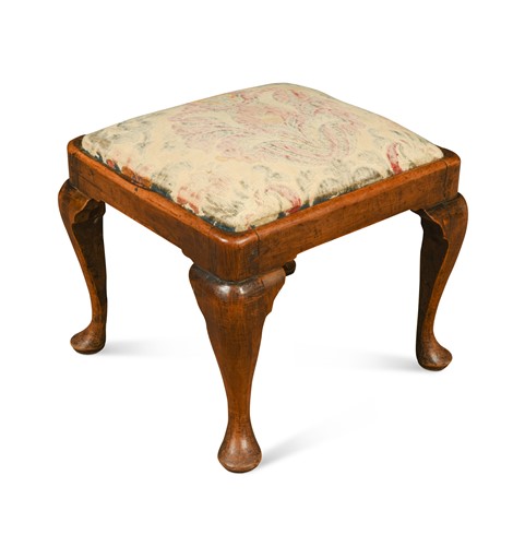 Lot 414A - A George II walnut stool