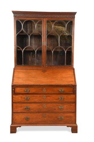 Lot 402 - A George III mahogany bureau