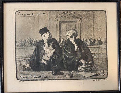 Lot 256 - Honoré Daumier (1808-1879) Après l’Audience,...
