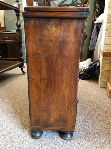 Lot 300 - A walnut bachelor’s chest, 18th century and later