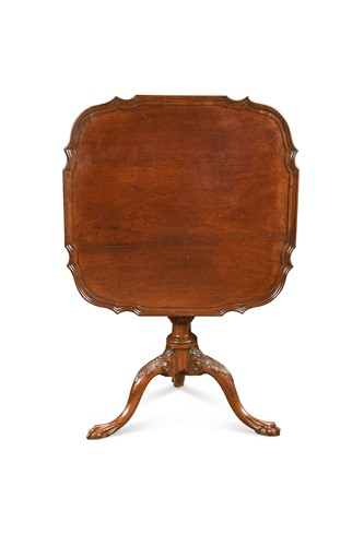Lot 461 - A George III style mahogany pedestal table, late 19th century