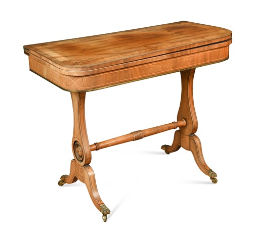 Lot 373 - A Regency mahogany card table