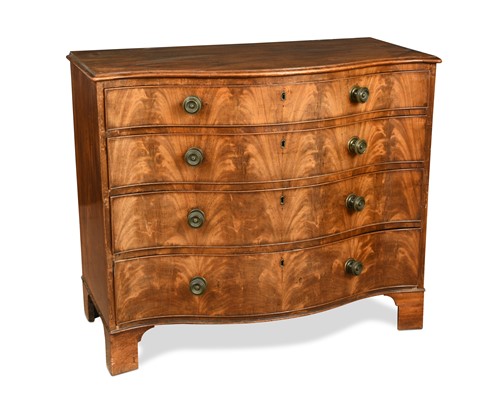 Lot 341 - A George III mahogany chest
