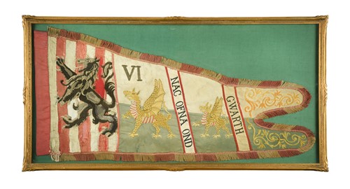Lot 516 - A Welsh Guards pennant, 19th century