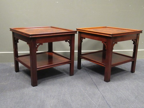 Lot 475 - A Pair of "Charels Barr" Georgian style...