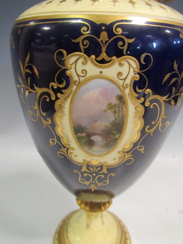 Lot 17 - A Coalport ewer, 36cm high