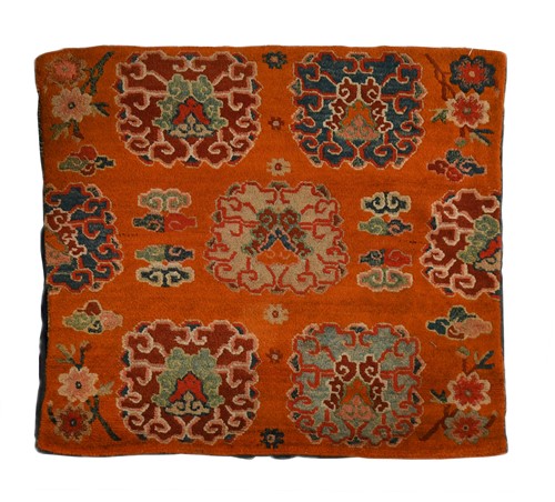 Lot 274 - A Tibetan High Lama sitting rug (khagangma)