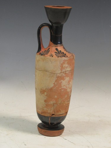 Lot 141 - A Greek Lekythos jar, 26cm high