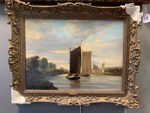 Lot 262 - George Vincent (British, 1769-1831) Sailing...