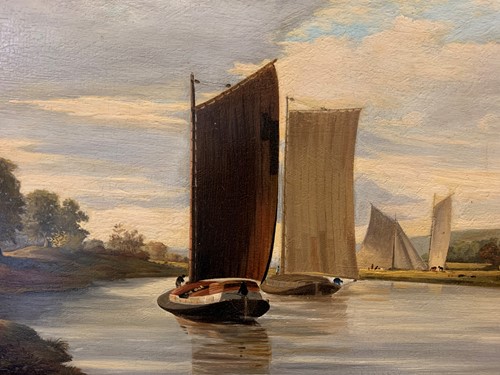 Lot 262 - George Vincent (British, 1769-1831) Sailing...