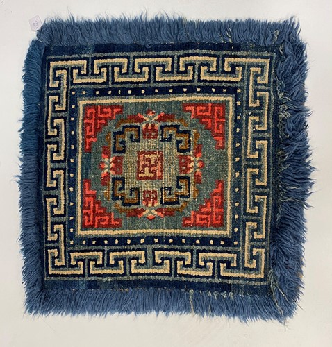 Lot 347 - A Tibetan Lama seat cover, late 19th century