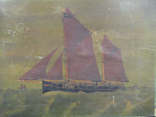 Lot 366 - English School c.1900, study of a sailing...