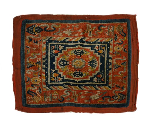 Lot 332 - A Tibetan Lama seat cover, late 19th century