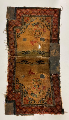 Lot 348 - A Tibetan Makden, saddle rug, mid 19th century