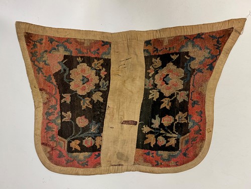 Lot 212 - A Tibetan yak saddle rug, late 19th century