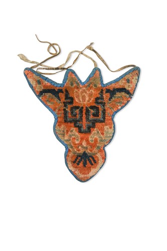 Lot 369 - A Tibetan horse head decoration, early 20th century