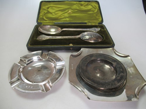 Lot 222 - A quantity of silver flatware together with...