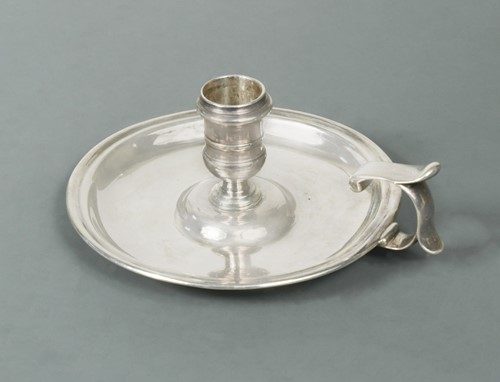 Lot 365 - A George II silver chamberstick