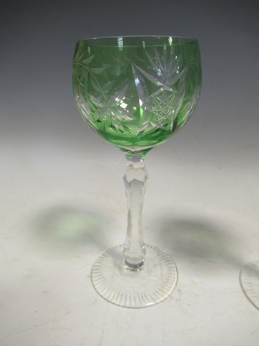 Lot 19 - A set of coloured drinking glasses
