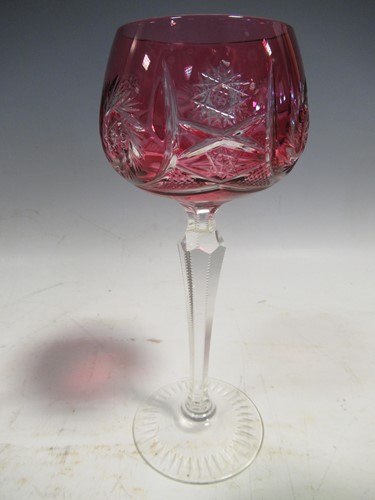Lot 19 - A set of coloured drinking glasses