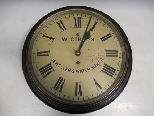 Lot 136 - A 19th century circular wall clock, the dial...