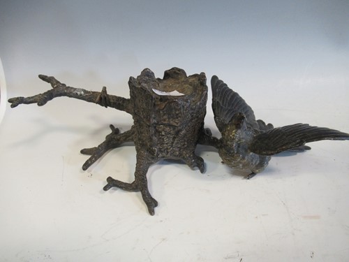 Lot 11 - Franz Xavier Bergman (1861-1936) an inkwell...