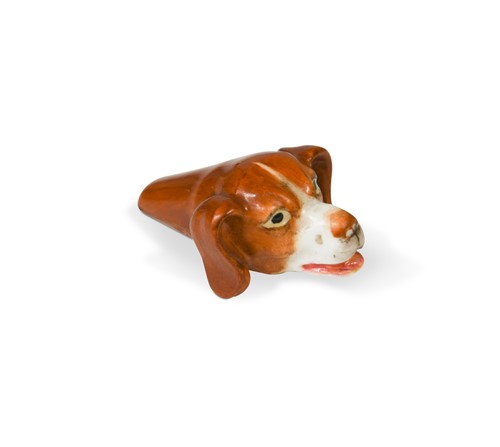 Lot 217 - A Royal Worcester dog's head whistle