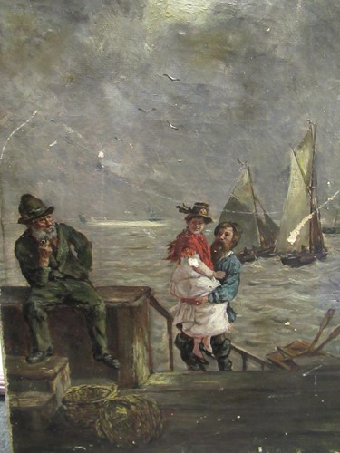 Lot 321 - Paul Thiem (1858-1922) Fisherman returning...