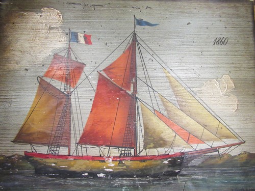 Lot 259 - P. Conze and R d'Arte sailing Ships, 1860, 29...