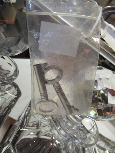 Lot 30 - A modern three decanter tantalus with plated...